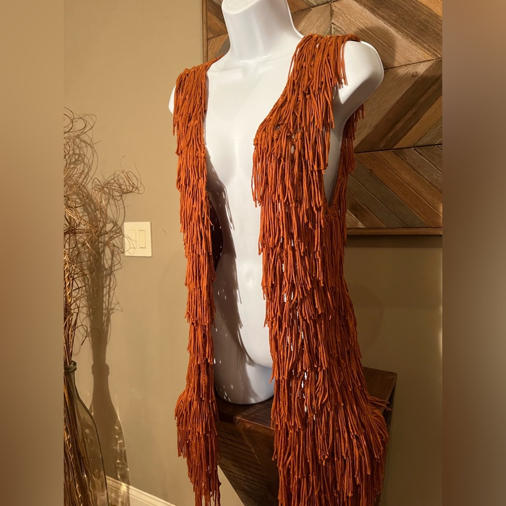 PPLA Clothing- Fringe Vest FLOUNDER- SUPER CUTE on! EXCELLENT CONDITION!